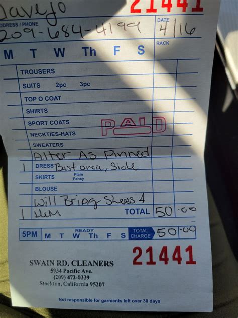 Swain Road Cleaners is a good place to drop off