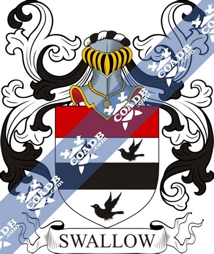 Swallow History, Family Crest & Coats of Arms