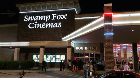Feb 26, 2024 · Movie Theaters Near Regal Swamp Fox. B&B Theatres CONWAY 12. 220 Rivertown Blvd, Conway, SC 29526 Amenities: Online Ticketing Hometown Cinemas - Lumberton. 3525 Fayetteville Road Lumberton ... . 