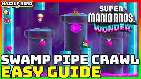 Swamp pipe crawl. RELATED: Super Mario Bros. Wonder: Swamp Pipe Crawl 100% Course Guide (All Wonder Seeds & Flower Coins) ... After passing a single red pipe squirting water, players will find two Hoppos (one on a ... 