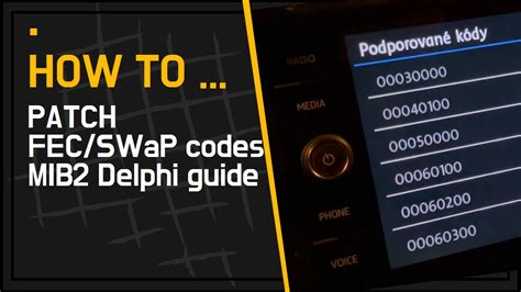 Swap code mib2.  Nov 25, 2021 · Stumbled across this video for installing FeC/SWA...