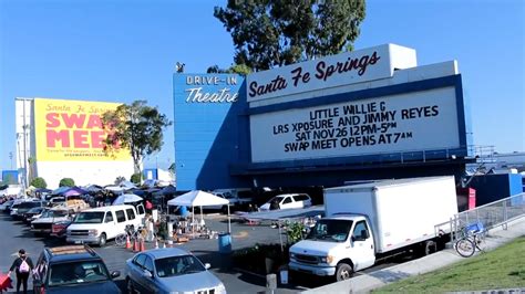 Phone: (562) 921-4359. Contact Name: Contact Phone: Visit the La Mirada Theater Drive-In Swap Meet Flea Market in Santa Fe Springs, California. Approximately 250+ dealers. One of the area's better commercial .... 