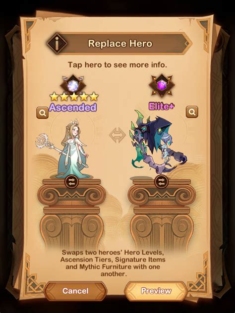 Swap scroll afk arena. The Eternal Engravings system in AFK Arena is a great way to power up ascended hero stats and abilities. In this article, let's see how this new function works and the best ways to make the most of it with our Eternal Engravings Tier List! (Updated as of January 2024) Eternal Engravings Players must complete 