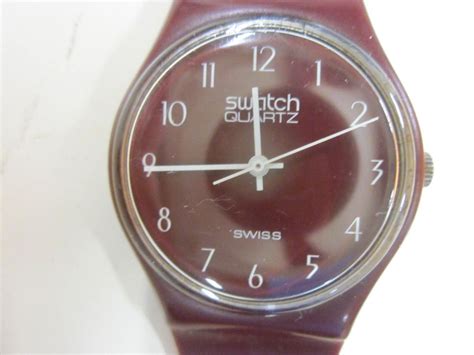 Swatch watch quartz with date C83 gold face eBay