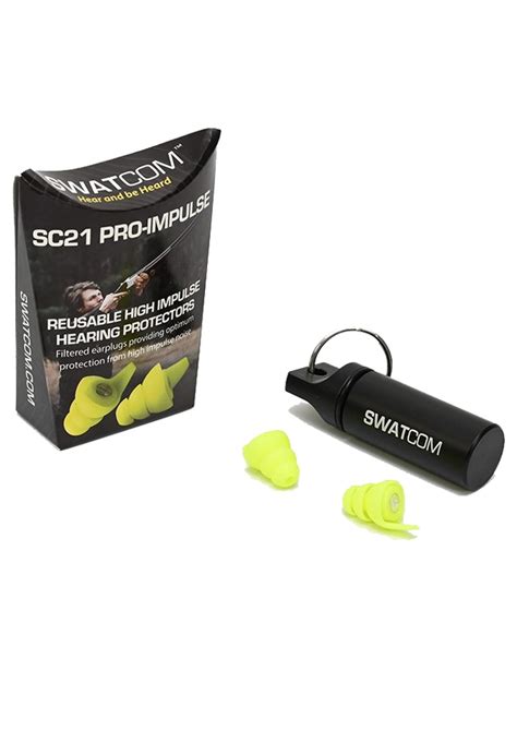 Swatcom SC21 Pro Impulse Universal In Ear Reusable Ear Plugs