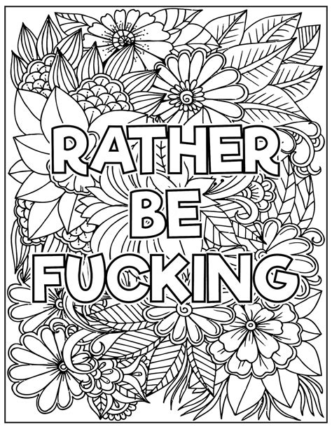 Swear Word Coloring Book Download 277+ Crafter Files