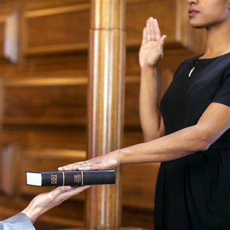 Swearing In Oath In Court