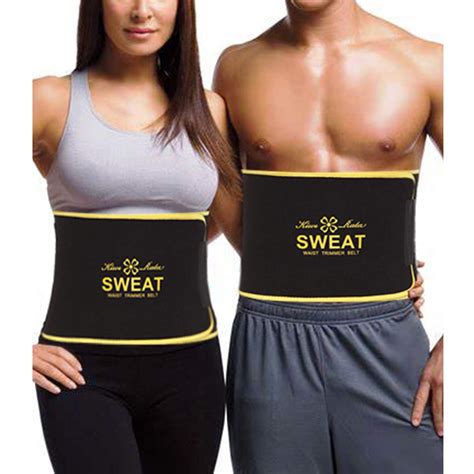 Sweat belt. Waist Trainer Cincher Trimmer Sweat Belt Yoga Shapewear Gym Body Shaper. Available for 3+ day shipping 3+ day shipping. ActiveGear Waist Trimmer Belt Slim Body Sweat Wrap for Stomach and Back Lumbar Support. Options +2 options. Available in additional 2 options. $18.99. current price $18.99. 