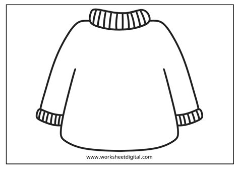 Sweater Coloring Shee