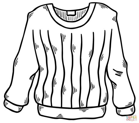 Sweater For Coloring Coloring Pages