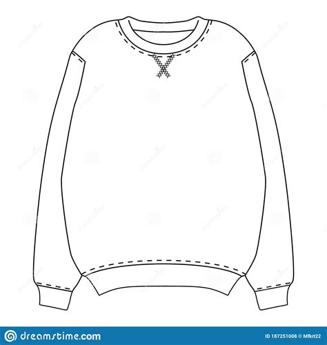 Sweater Outline Template
