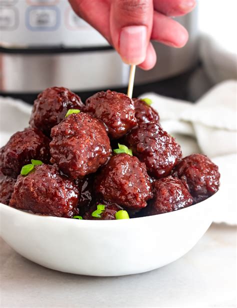 Sweet Instant Pot Meatballs with Jelly and Chili Sauce