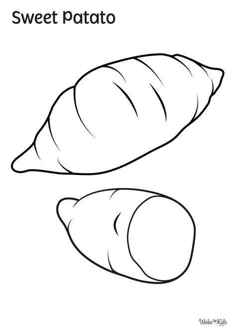 Sweet Potato Coloring Pages