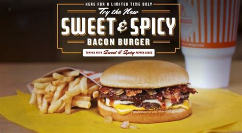 Sweet and spicy whataburger. The Whataburger Sweet and Spicy Bacon Burger is a delicious and calorie-dense treat. There are two 100% pure beef patties, onions, American and Monterey Jack cheese, mustard, and Whataburger’s signature Sweet and Spicy Pepper sauce on this delicious burger. This burger, which has 1095 calories, will satisfy even the most … 