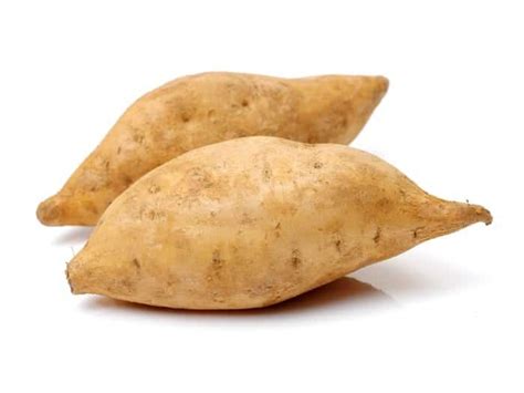 Sweet potato white. Here’s a nutrient comparison of 3.5 ounces (100 grams) of white and sweet potato with skin, respectively (1, 2): White potato Sweet potato; Calories: 92: 90: Protein: 2 grams: 2 grams: Fat: 
