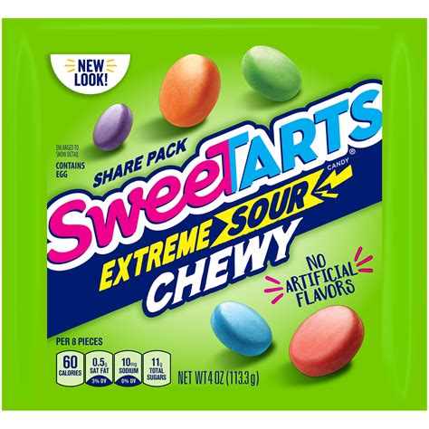 Sweetarts chewy sours. About this item. EXTREME SOUR: Chewy Sours turns up the tart with soft, coated candies that are powerfully sour and finish with a touch of sweet. Made in a jubilee of tart and tangy flavors, SweeTARTS Chewy Sours provides a sour twist on the classic sweet and tart flavors. 