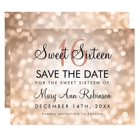 Sweeten Up Your Sweet Sixteen with Enchanting Save-the-Dates