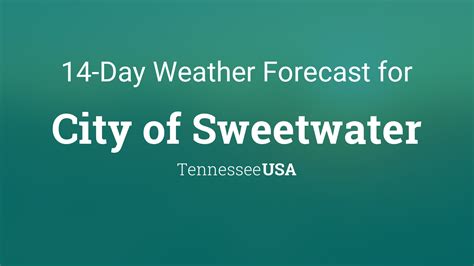 Sweetwater TN Today Mostly Sunny High: 82 °F Tonight Mostly Cloudy Low: 59 °F Thursday Mostly Sunny High: 82 °F Thursday Night Partly Cloudy Low: 58 °F Friday Sunny High: 82 °F Friday Night Partly Cloudy Low: 57 °F Saturday . 