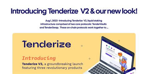 Swell's Vision and the Role of Tenderize v2