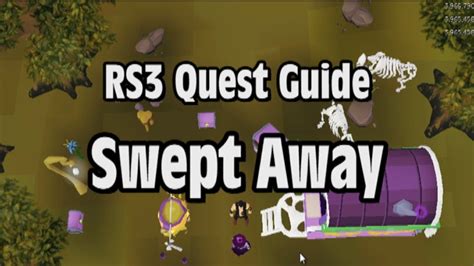 Swept away rs3. Purple Cat (miniquest) Object pets. A purple cat is a special variant of a normal cat that can be accessed after completing the Purple Cat miniquest which is unlocked after completing Swept Away and Gertrude's Cat. Players start the miniquest by asking Wendy about her purple cat, Trogs. Wendy offers to turn the player's cat purple if they bring ... 
