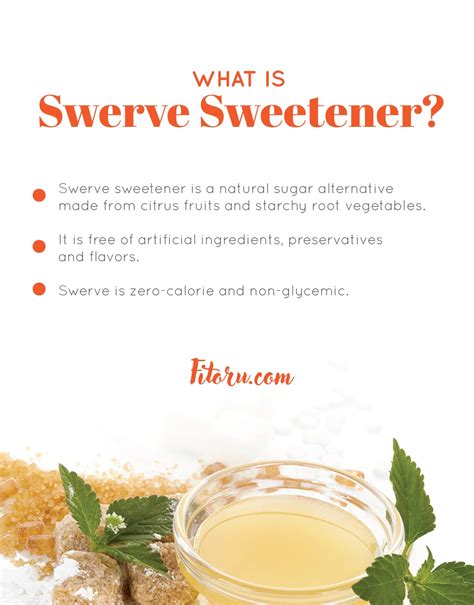 Swerve Sweetener: A Healthy Sugar Alternative? - Fitoru