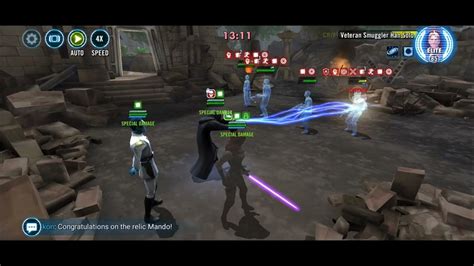 Swgoh offence up. Bounty Hunter, Hutt Cartel, and Smuggler allies are revived and recover 60% Health and Protection. Jabba the Hutt ignores Taunt during his turn. At the start of his turn, he dispels Stealth from all enemies. Whenever a Hutt Cartel ally is Stunned, it is dispelled and they gain Offense Up for 2 turns. 