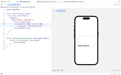 Swiftui frame width. .