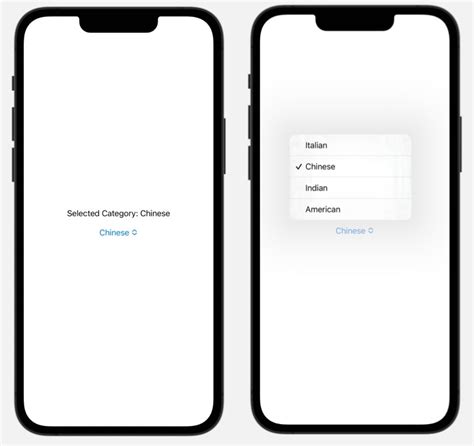 Swiftui picker menu.  But i have not found a way to to it in iOS.  To S...