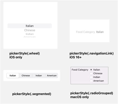 Swiftui picker style custom.  Pickers are not very customizable.  This artic...