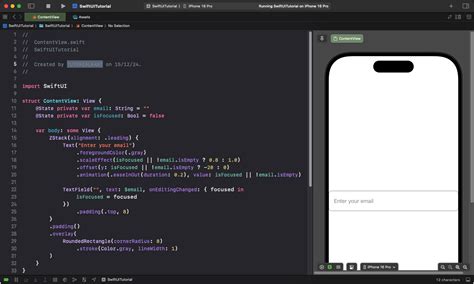 Swiftui text modifier.  You create a TextField by providing a placeholder string, whi...