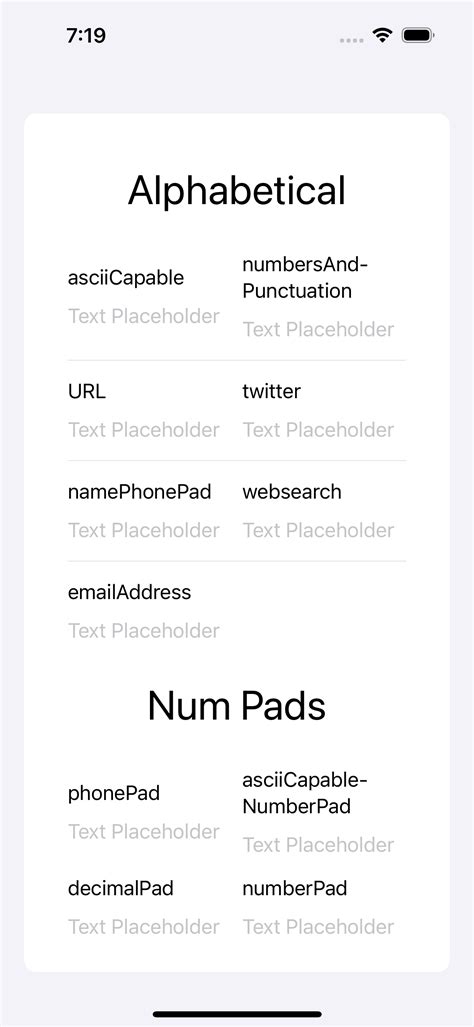 Swiftui textfield keyboard.  Understanding how to use various keyboard types can si...
