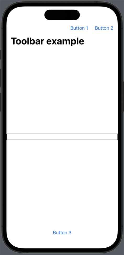 Swiftui toolbar without navigationview.  However, as I explained when a...