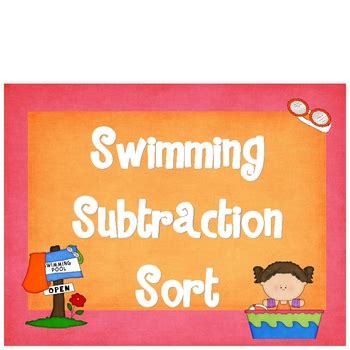 Swimmin Subtraction Teaching Resources TPT