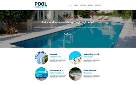 Swimming Pool Website Templates Free Of Swimming Pool Website Design Custom Website Design