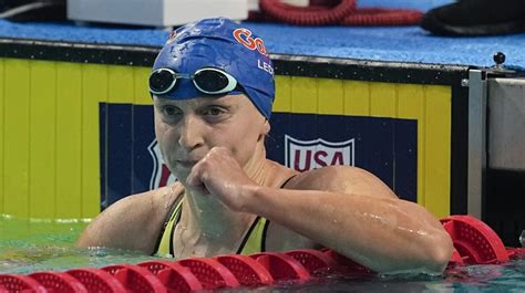Swimming great Katie Ledecky talking of sticking around for the 2028 LA Olympics