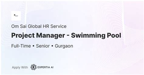 Swimming pool project manager Jobs Glassdoor