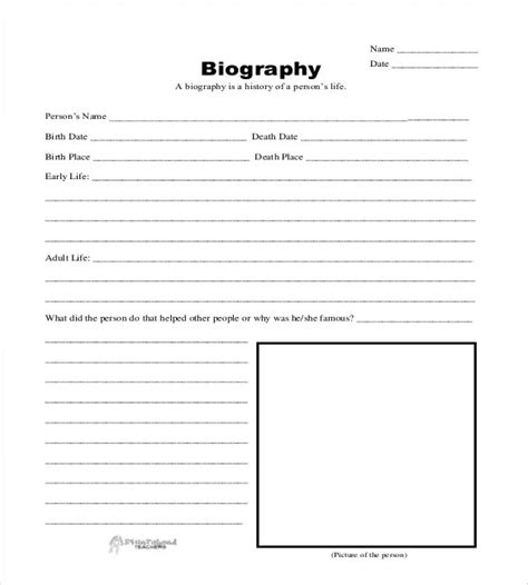 Swing in medallions biography template printable