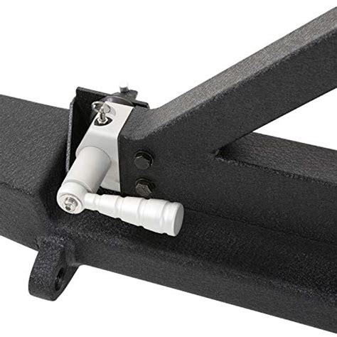 Swing Out Tire Carrier Latch Part Number: OPR2125 This heavy duty tire carrier latch is rated up to 2,000 lbs. The arm length is adjustable and the handle has a vinyl cover. We see a lot of people building their bumpers the wrong way. When you use a swingout you must have a rest for the end or you will have an inevit