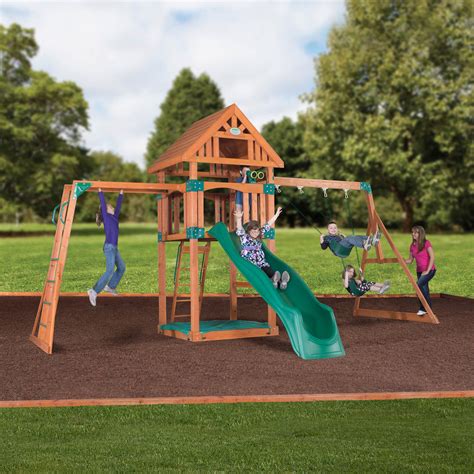 Buy Backyard Discovery Venture Point All Cedar Wooden Swing Set from BJs.com. With two swings and trapeze bar. ... Spend $200 by 12/1 and get $20 in BJ’s rewards ... . 