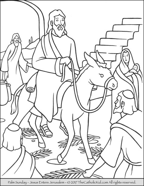 Swisssharepoint Free Palm Sunday Coloring Pages