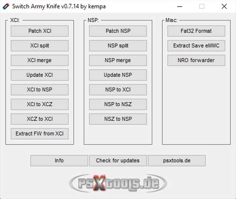 Switch army knife. NSZ and .  It can also patch, split, With Switch Army Knife yo...