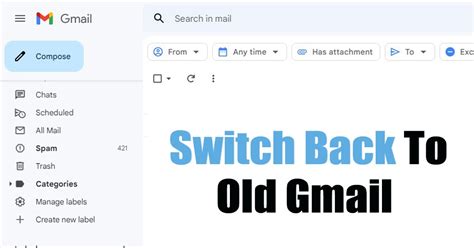 Switch back to new gmail. .  ...