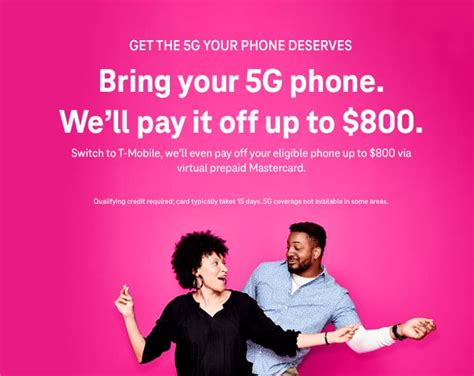Switch to t-mobile promotion. Guides. The best T-Mobile switch deals in 2024. We compared the cheapest phone deals on the T-Mobile 5G & 4G LTE networks. Switch to a cheaper carrier and … 