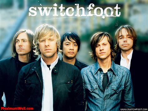 Switchfoot band. Switchfoot were originally called Chin Up. The band changed their name to Switchfoot after they were signed by Re:think Records in 1996. Switchfoot are all keen surfers and derive their name from a surfing stance: to surf "switch" means to ride with your opposite foot forward, which is far more difficult. 