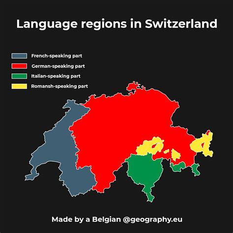 Switzerland what language. This entry provides a listing of languages spoken in each country and specifies any that are official national or regional languages. When data is available, the languages spoken in each country are broken down according to the percent of the total population speaking each language as a first language, unless otherwise noted. ... Switzerland ... 