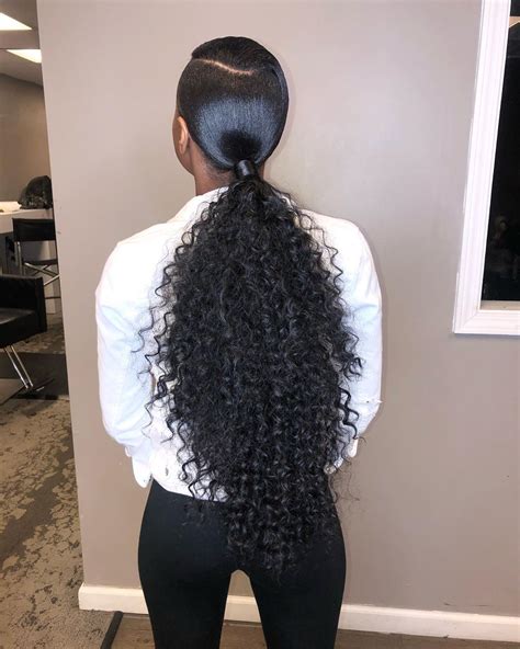 Swoop ponytail with natural hair. How to slick back your natural hair into smooth bun?😮Mini tutorial by IG girl @weirdonaee, she just used hair gel & brush to achieve this exclusively cutie ... 