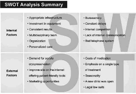 Include the following in your Current Situation/SWOT Analysis Summ