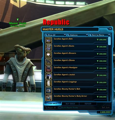 Get inspired by Tatooine. 8 Tatooine Class Story outfits is available at 3-SN4, the Specialty Goods Vendor (Republic) in Anchorhead and T-12N, the Specialty Goods Vendor in Mos Ila on Tatooine. These armor pieces are cosmetics only with a dye module slot.. 