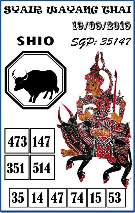 Syahir togel singapore 06 02 19. 4d 2019 hari.