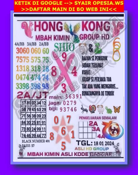 Syair hk 29 januari 2024. Website prediksi togel singapora hongkong dan macau.